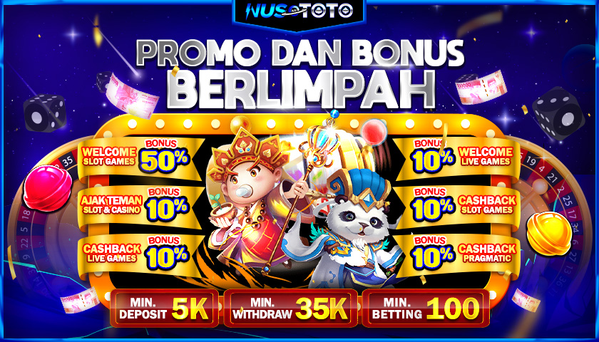 NUSTOTO SITUS JUDI ONLINE PROMO BONUS BERLIMPAH